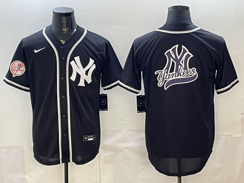 Men 2026 New York Yankees blank black Nike MLB Jersey 036508